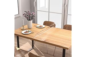 NATRKE Sottomano da Scrivania Trasparente in PVC 152.4x91.4cm, spessore 1,5mm Grande Tappetino da scrivania, Copertura per Tavolo Antiscivolo Impermeabile, protezione per tavolo da scrivania per casa