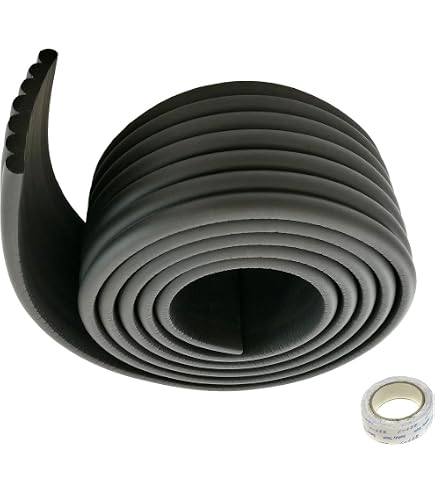 PARENCE Protection Mousse Sécurité Bébé - 5M Bords Meubles + 8 Coins Antichoc PushBack - Blanc