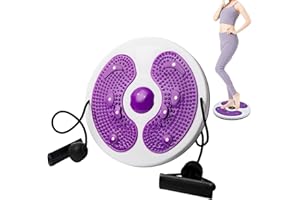 AHDXKUE Waist Whisper Waist Twisting Disc, Waist Whispers with Resistance Bands and Foot Massage, Twister Exercise for Waist with Exercise and Toning Workout for Slimming Waist Arms Hips