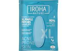 IROHA NATURE - Parches SOS Granos XL (5 Unidades) | Cosmética Coreana para Acné Corporal y Facial | Cubre Múltiples Imperfecciones | Piel Tendencia Acneica