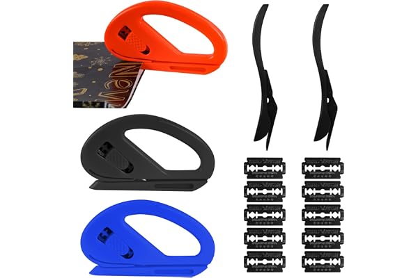 Presentpapper skärare, 5 stycken folieskärare pappersskärare wrapping paper cutter för presentpapper jul rullar presentband