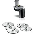 Bosch Series 6 MUZS68VL VeggieLove Set for Series 8 OptiMUM and Series 6 stand mixers, Continuous-Feed Shredder with 5 Discs, in Black