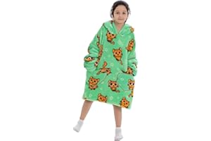 Pterygoid Kids Oversized Blanket Hoodie, Hooded Blanket Kids for Girls Boys,Hoodie Blanket with Pocket for Children Teen