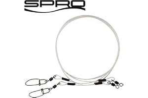Spro Pike Fighter Fluorocarbon Leader – 2 bas de ligne pour la pêche au lancer, bas de ligne pour la pêche au brochet