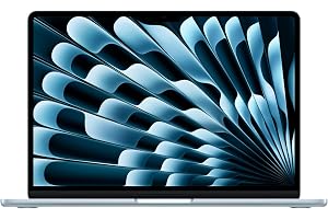 Apple MacBook Air de 13,6 Pulgadas con Chip M5: Pantalla Liquid Retina, CPU de 10 núcleos, GPU de 8 núcleos, 16 GB de Memoria unificada, 512 GB de SSD, Wi-Fi 7,Teclado español; Azul Cielo