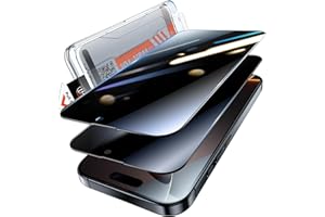 LK Ochrona przed wzrokiem do iPhone 17/iPhone 17 Pro / iPhone 16 Pro do szkła pancernego, ochrona przed wzrokiem, ochrona przed kurzem [cały ekran], szkło ochronne do instalacji samochodu, twardość 9H