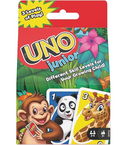UNO Junior, gioco di carte per bambini dai 3 anni in su | Mattel UNO Junior, gioco di carte per bambini dai 3 anni in su | Mattel