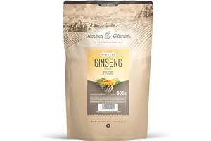 123GELULES Poudre de Ginseng rouge Panax 500 gr