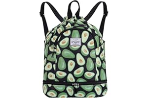 HAWEE Sportivo Zaino con Coulisse Grande Impermeabile Coulisse Borsa da Palestra Coulisse Sacca con Tasca Interna Unisex per Vita Quotidiana Scuola Sport All'aperto Tempo Yoga Libero Spiaggia Nuoto