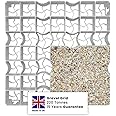 Coloured Shed Base Plastic Grid - Ideal Gravel Grid for Driveways, Bike Shed & Garden Shed, Durable Plastic Shed Base - Path Base Mat for Greenhouse Deck Turf Lawn - (16 Grids (4m²), Gravel Sand)