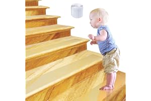 ONTWIE 15 strisce adesive antiscivolo per scale trasparenti di alta qualità, resistenti e facili da applicare