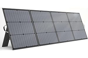 MHPOWOS Faltbares Solarpanel 220W 40V Monokristallines Tragbares Power Backup, IP67 Wasserdichtes & Langlebiges Solarladegerät Kit für Powerstation RV Camping Off Grid Angeln