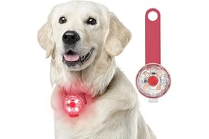 Fttouuy Sécurité LED Clignotant pour Chiens, Chats - Lampe LED Rechargeable USB pour Chien, 3 Modes de Clignotant Lampes de Sécurité Imperméables pour Animaux de Compagnie