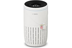 BOSCH THERMOTECHNIK Bosch Air 4000 Luftreiniger - Für Räume bis zu 62,5 m² - Entfernt effizient Schadstoffe - Mit 3-in-1 Luftfilter, Smart Sensor, Automatikmodus, Ruhemodus (< 25 dB(A)) - CADR: 300 m³/h
