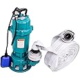 Pompa per intonaco, 1100 W, IBO, con raccordo Storz C da 2" e set di tubi da 20 m (KG)