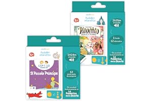 Lunii - Pacchetto scoperta "Magici classici" in italiano dai 5 anni in su - "Pinocchio, storia di un burattino" e "Lisa e Leo sognano con il Piccolo Principe"