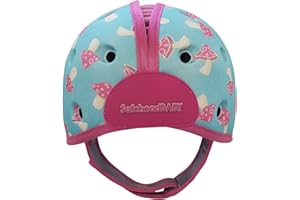 SafeheadBABY Award-Winning Infant Safety Helmet Baby Helmet for Crawling Walking Ultra-Lightweight Baby Head Protector Expandable and Breathable Toddler Head Protection Helmets - Mushroom Mint