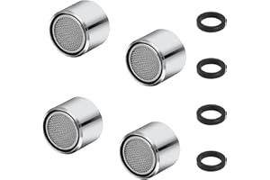YINGLUOEU 4 Pezzi Aeratore Rubinetto Filtrio Rubinetti Rompigetto Rubinetto Aeratore per Cucina Bagno Lavello Risparmio Idrico, 22M