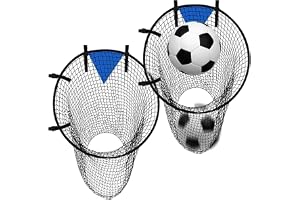 LEKEFETO 2 stycken fotbollsmål målsnät: Fotbollsmålverk för träning, enkel montering fotbollsmål, tillbehör för fotbollsmål målvägg för skyttenoggrannhet förbättring, fotbollsmålsnät