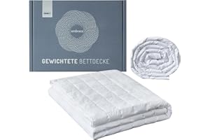 Degrees of Comfort Weighted Blanket 135 x 200 cm 11 kg, Anti-Stress Therapy Blanket Made of 100% Cotton, Heavy Blanket Weighted Blanket for Adults Can Improve Sleep and Relieve Stress