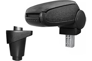 LP Trade Bracciolo centrale per 500 l fase 1 | Accessorio per console di stoccaggio e poggiapolsi con vano organizzatore, pezzo di ricambio interno per auto, tessuto nero