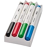 IKEA M&Aring;LA Beyaz Tahta Kalemi, Tutacağı/Silgisi ile, Karışık Renkler