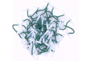 Paper Sense | 100 X 76mm Treasury Tags | Green String Tag | Plastic Ends | Paper Binders Stationery Binder Fasteners Document Ties | Office Fasteners (76mm, millimeters)