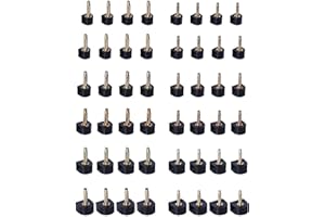 KAIAIWLUO Heel Tips,24 Pairs U-shape Stiletto High Heel Plates Replacment Anti-slip Shoes Tap Caps for Shoes Repair Black 7mm 8mm 9mm 10mm 11mm 12mm