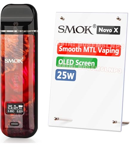 SMOK NOVO X 0.8 Ohm DC MTL Refillable Pods [Pack of 3]