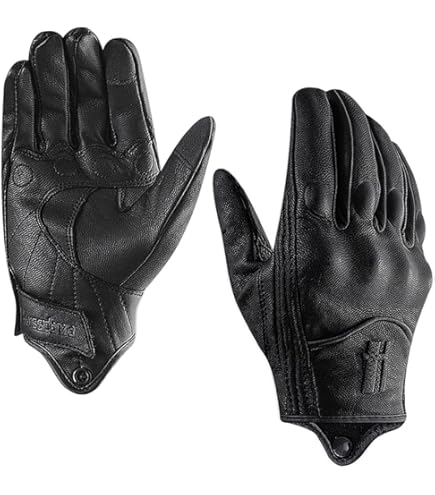 DMD 2GLH99301TI guanti moto in pelle cafe racer shield tiger | . com