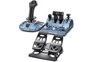 Thrustmaster TCA Captain Pack X Airbus Edition + TFRP Rudder Pedals Bundle – Komplettes Flight Sim Set für Xbox Series X|S & PC – Offizielle Airbus A320neo Repliken