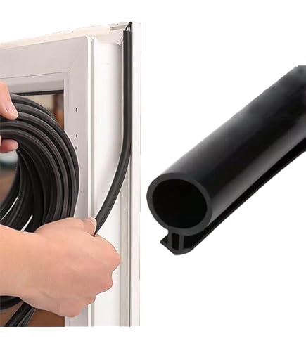 Guarnizione Per Finestre 5m - Antirumore E Antispifferi Per Infissi In Plastica E Alluminio, Grigio - Foto 5