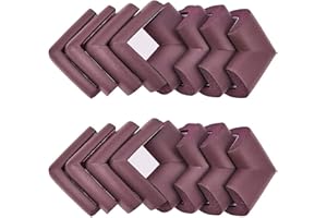 INCREWAY 16pcs Brown Safety Corner Cushion，Super Soft Baby Proofing Corner Protector with Adhesive
