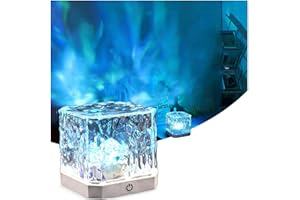 ROKEBLAU 16 Color Adjustable Northern Lights Projector, Aurora Light with Remote, Water Lamp for Bedroom Living Bath Bar