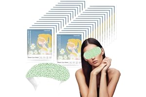 BYZESTY Masqu Yeux Vapeur Chauffant, 30 Pièces Sommeil Masque Auto-Chauffant Pour Fatigue Oculaire, Cernes et Détente