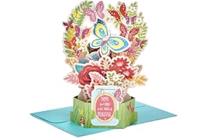 Kartka urodzinowa 'Paper Wonder Pop Up' marki Hallmark 'Butterfly Bouquet' - średnia