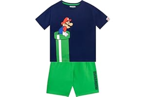 SUPER MARIO BROS Chłopcy Zestaw Koszulki i Spodenek