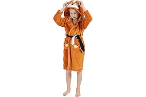 Taigood Kinder Bademantel Jungen Mädchen Hoodie Roben Kleinkind weichen Pyjamas Nachtwäsche