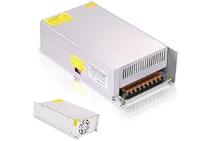 NUOFUWEI DC 12V 100A 1200W Alimentatore Trasformatore 110/230V AC to DC 12V 1200 Watt Interruttore Alimentatore per 12Volt LDE Pompa CCTV Telecamera di sicurezza Auto Stereo Stampante 3D altri 12V Dispositivi