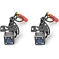 EKYLIN Car Auto Side View Camera IR Night Vision Side Mirror Screw Mount Camera, Mirror Image w/o Grid Lines - Pack of 2