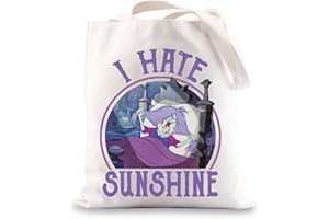 BWWKTOP Madam Mim Canvas Tote Bag Madam Mim Fans Geschenke I Hate Sunshine Umhängetasche Madam Mim Merchandise