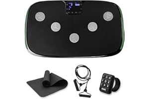 LifePro Rumblex 4D Vibration Plate Exercise Machine - Triple Motor Oscillation, Linear, Pulsation + 3D/4D Vibration Platform - Whole Body Viberation Machine for Home, Weight Loss & Shaping. (Black)