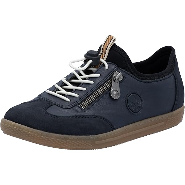 Mephisto Blauwe Leren Suède Dames Sneaker Blue Dames