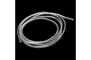 iMeistek Tuyau en plastique transparent de 2 mm x 4 mm de diamètre extérieur - 2 m de long - En vinyle PVC de qualité alimentaire - Pour transfert d'huile, d'eau et d'air