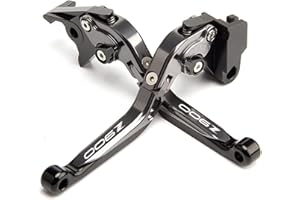 ENUOLIAN Palancas de Embrague de Freno de Freno de Motocicleta programas Ajustables CNC para Kawasaki Z900 Z650 2017-2021 2018 2019 2020 Conjunto de Palanca de Embrague y Freno (Color : Negro, Size : Z900)
