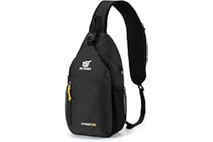 ‎SKYSPER SKYSPER Schultertasche Brusttasche Leichte Sling Bag Klein Wasserfest Crossbody Umhängetasche zum Wandern Outdoor Sports Reise