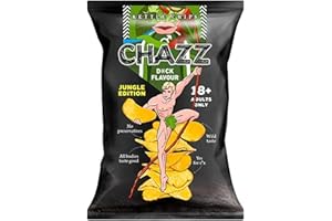 SMASH-ME CHAZZ Witzige Knabberartikel & Geschenke - Limited Editions "Pussy" und "Dick" Flavour Geschmack Gourmet Kartoffelchips - Lustige Geschenke für Männer und Frauen (Dick)