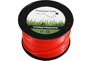 DasMorine Square Shaped Nylon String Lawn Trimmer Line Replacement Spool for Weed Lawn Grass Yard (4mm x 75m)