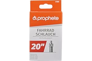 ‎PROPHETE Prophete 20 x 1,75-20 x 2,125 (47-57-406) Fahrradschlauch, schwarz, one Size, 0180