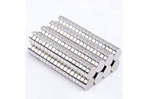 200 stycken magneter, 6 x 2 mm, neodymmagnet, extra starka, små magneter för magnettavla, mini, rund magnet för whiteboard, hantverk, kylskåpsmagneter, starkt grepp